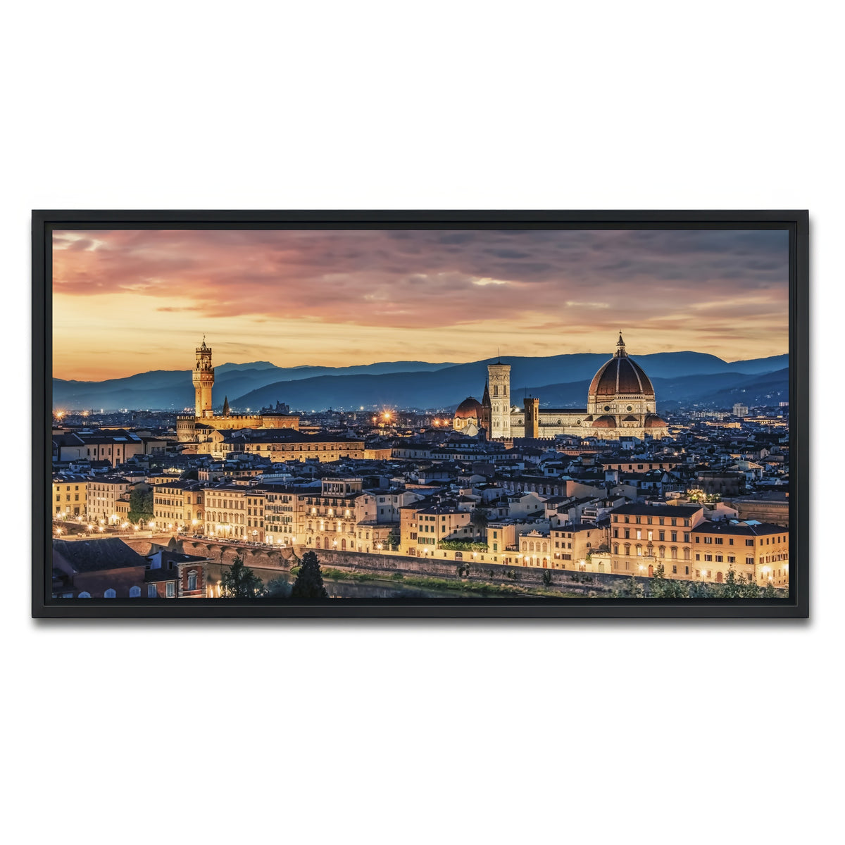AUTO-MOCKUP WHITE | Florence | 1 Piece | Black Framed Canvas | group=2x1