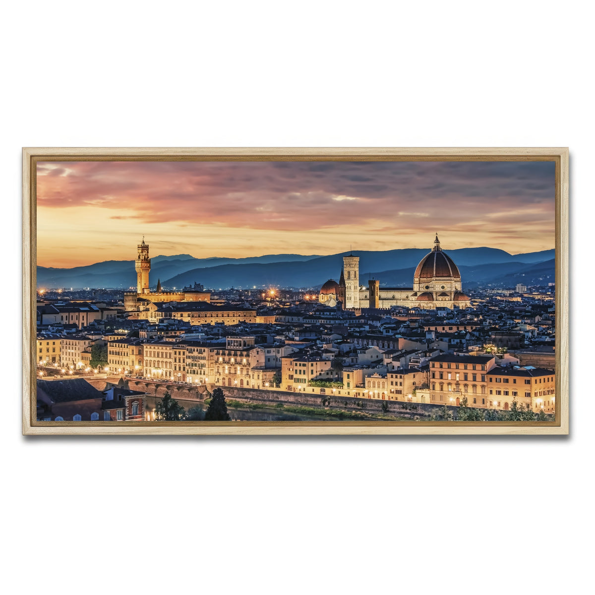 AUTO-MOCKUP WHITE | Florence | 1 Piece | Natural Framed Canvas | group=2x1