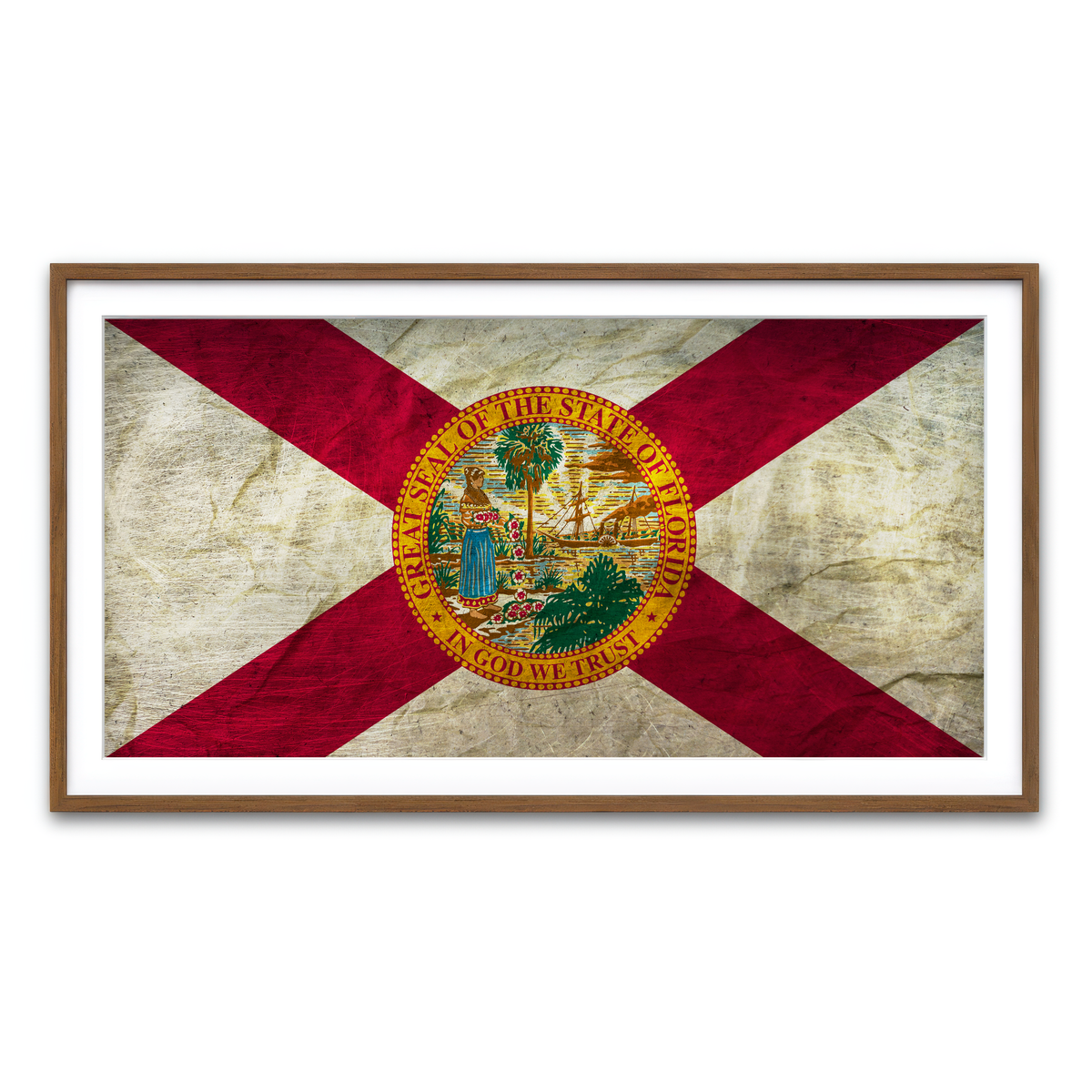 Framed Print 2x1 Walnut