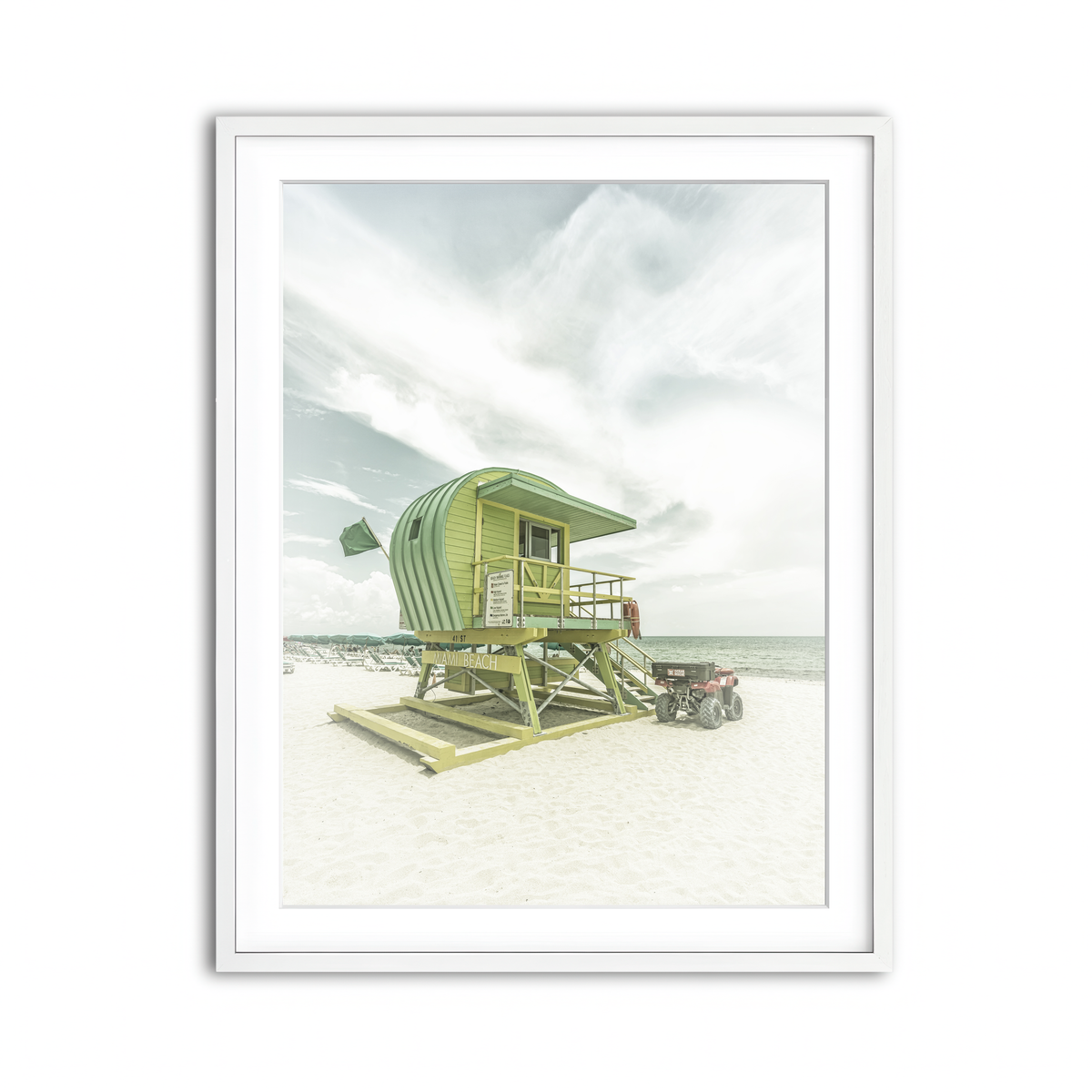 Framed Print 3x4 White