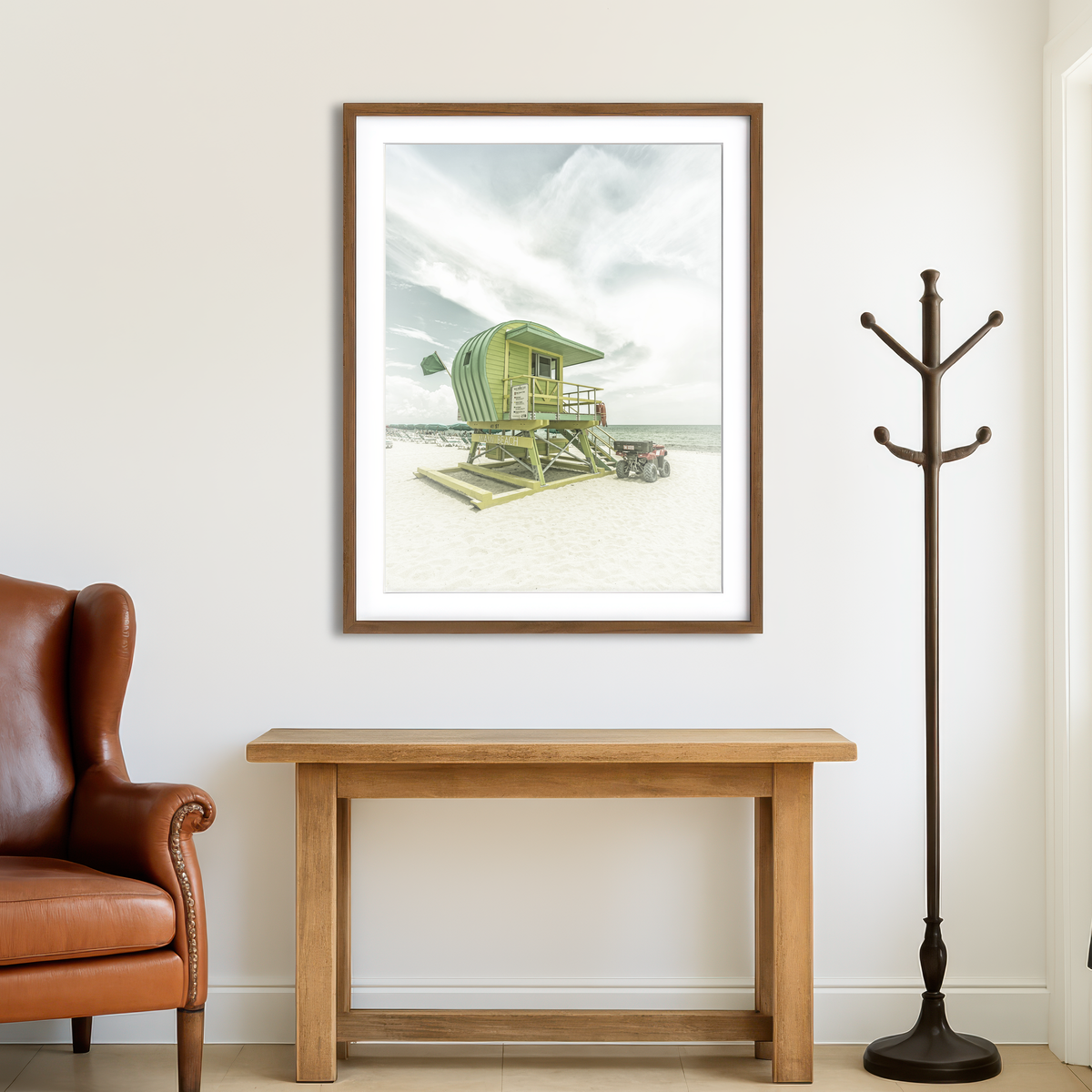 AUTO-MOCKUP ROOM | Florida Flair At Miami Beach Wall Art