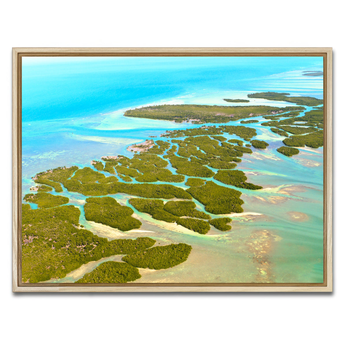 AUTO-MOCKUP WHITE | Florida Keys | 1 Piece | Natural Framed Canvas | group=4x3