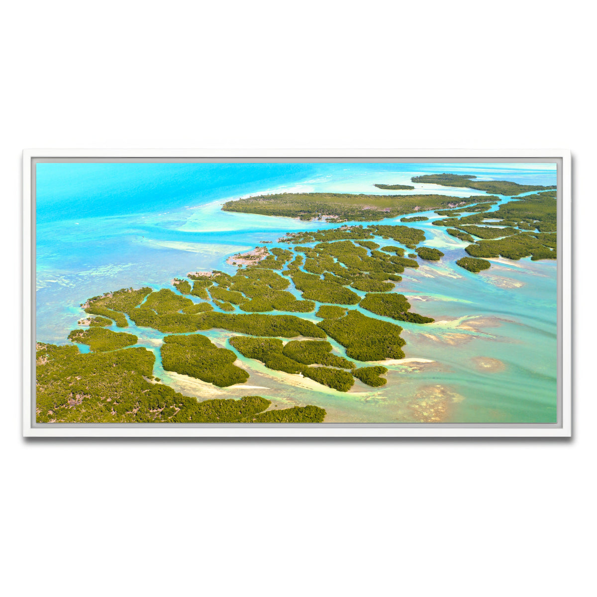 AUTO-MOCKUP WHITE | Florida Keys | 1 Piece | White Framed Canvas | group=2x1