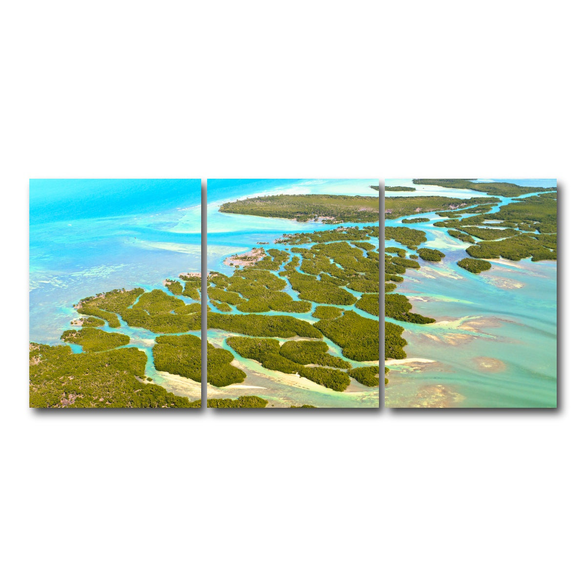 AUTO-MOCKUP WHITE | Florida Keys | 3 Piece | Gallery Wrap Canvas | group=18x24