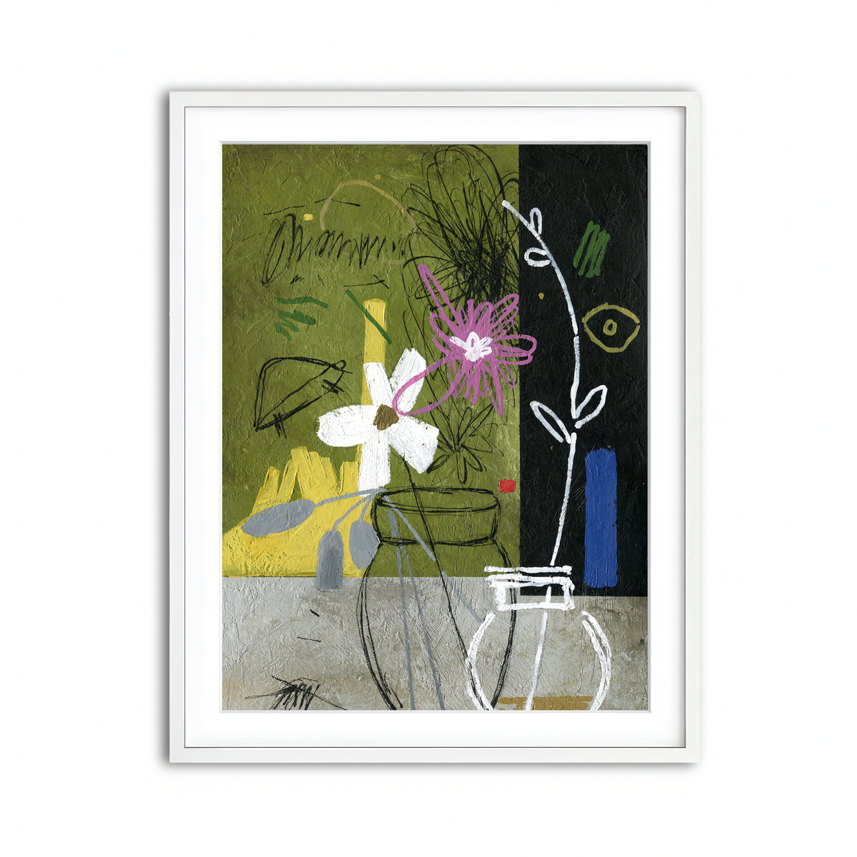 Framed Print 3x4 White