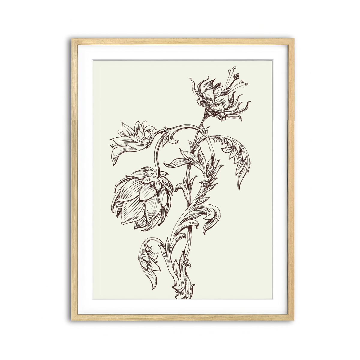 Framed Print 3x4 Natural