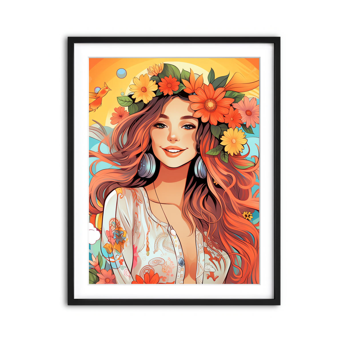 Framed Print 3x4 Black