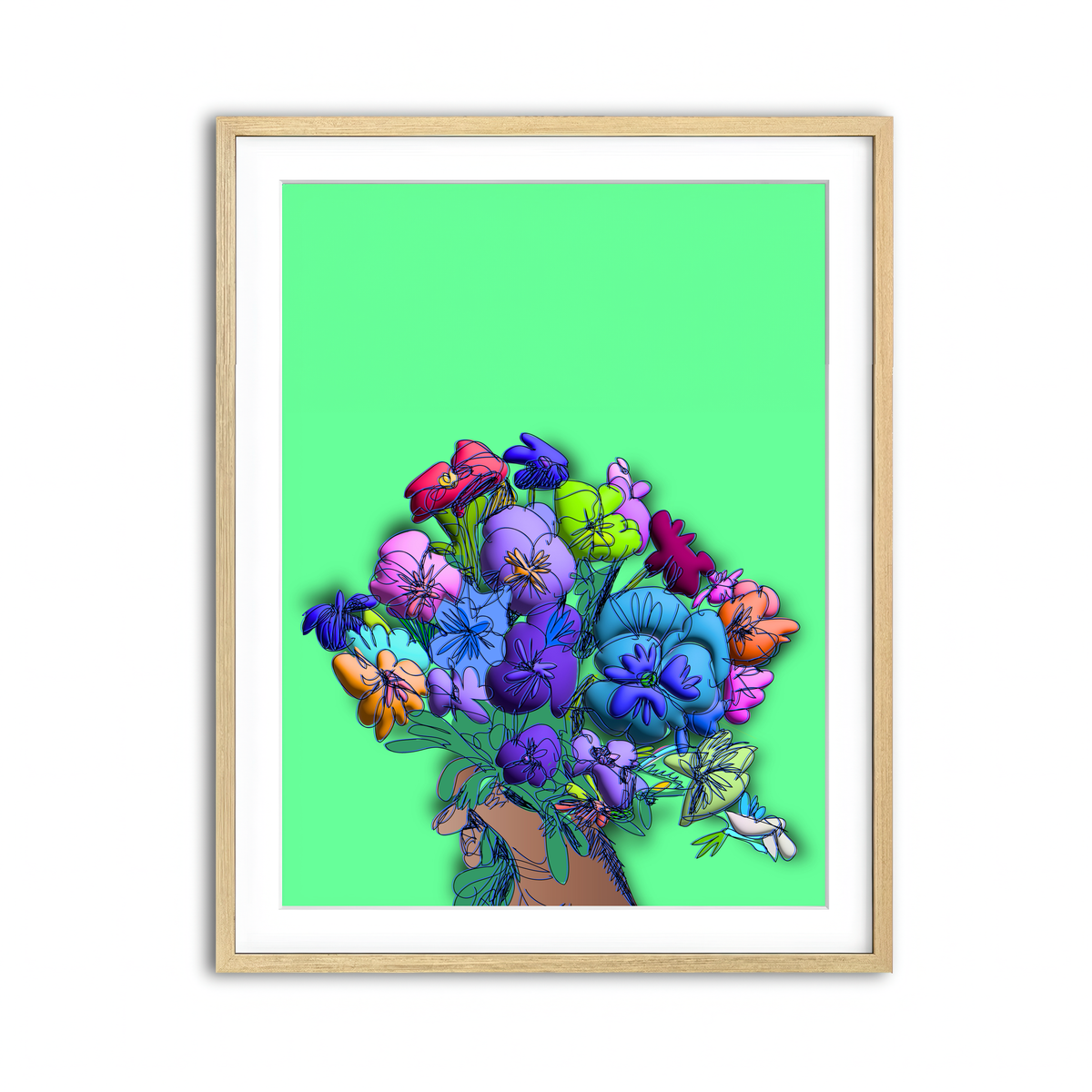 Framed Print 3x4 Natural