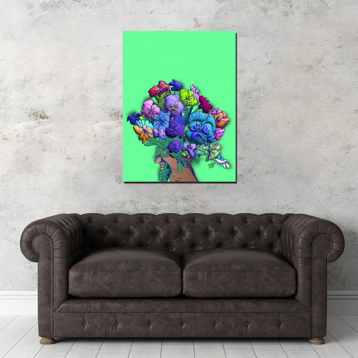Flowers in Hand Wall Art