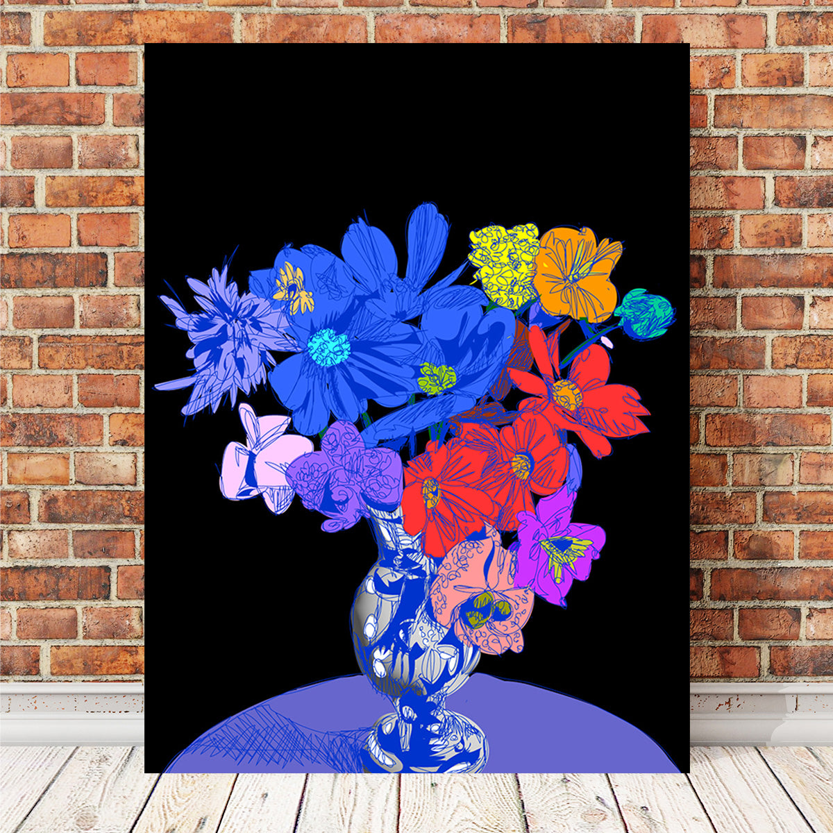 Flower Vase Wall Art