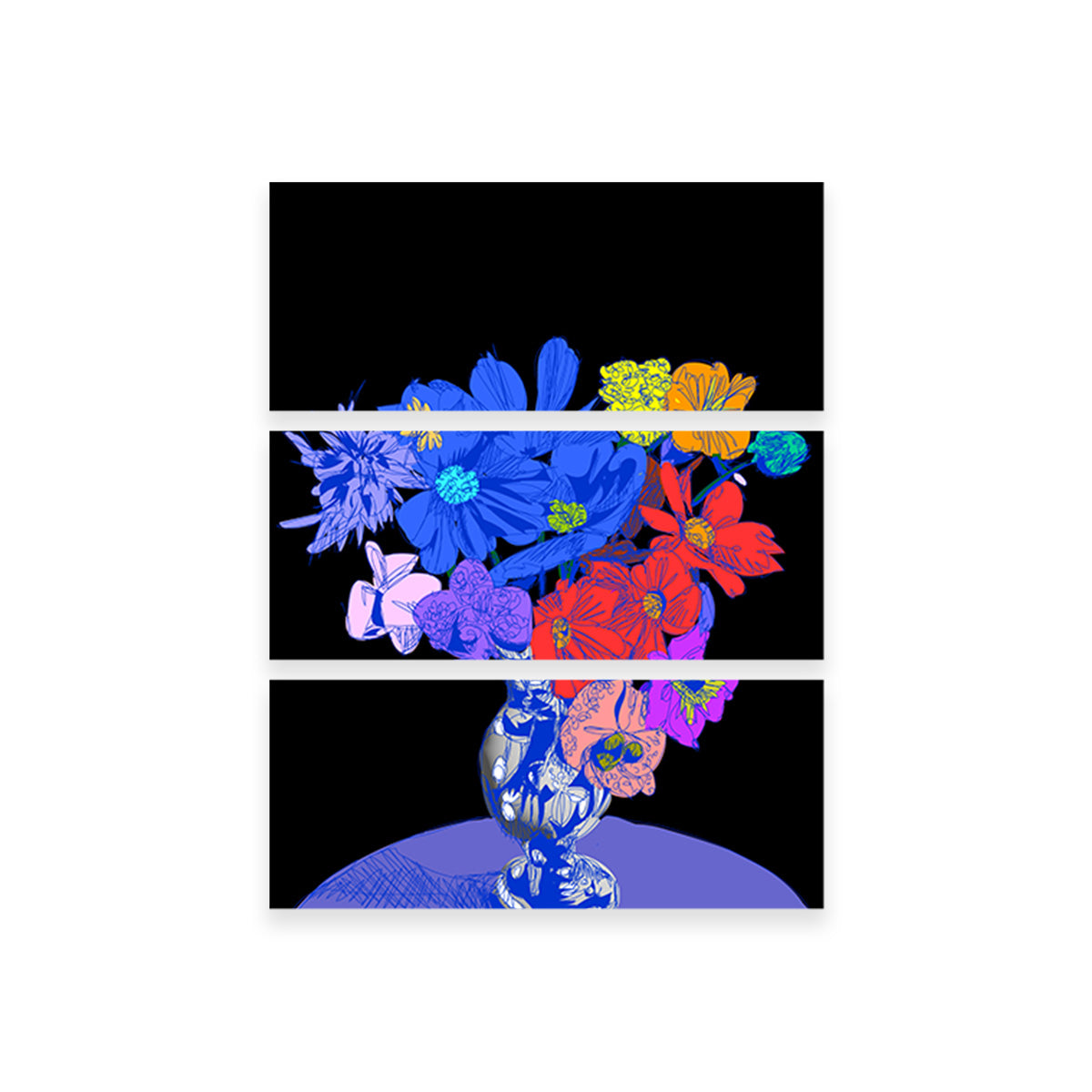 Flower Vase Wall Art