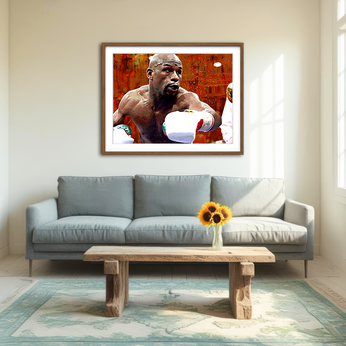 AUTO-MOCKUP ROOM | Floyd Mayweather Jr. Wall Art