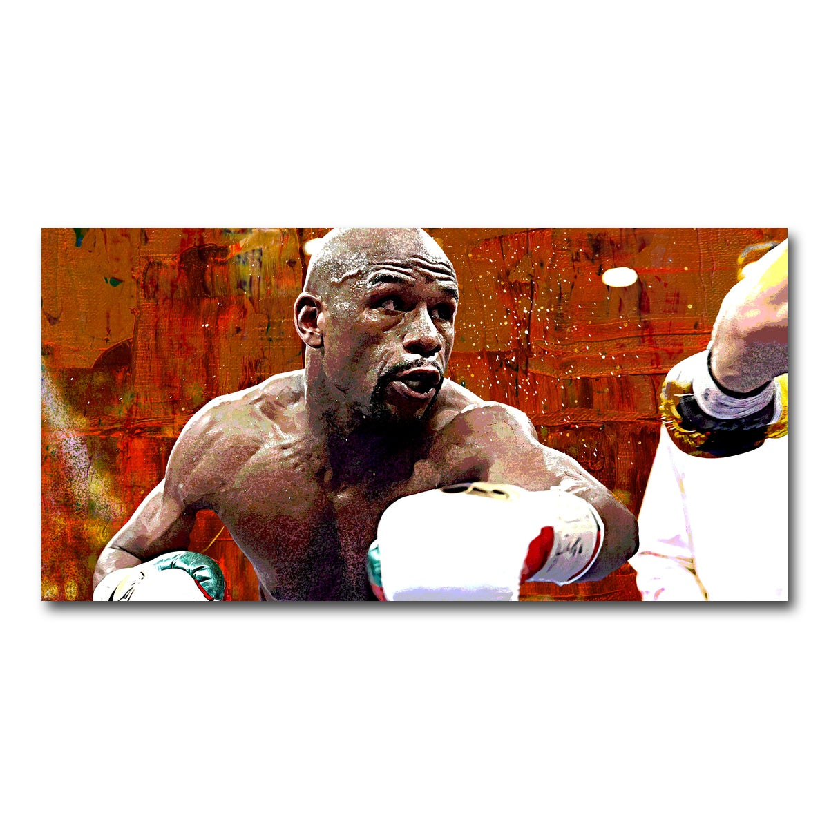 AUTO-MOCKUP WHITE | Floyd Mayweather Jr. | 1 Piece | Gallery Wrap Canvas | group=2x1