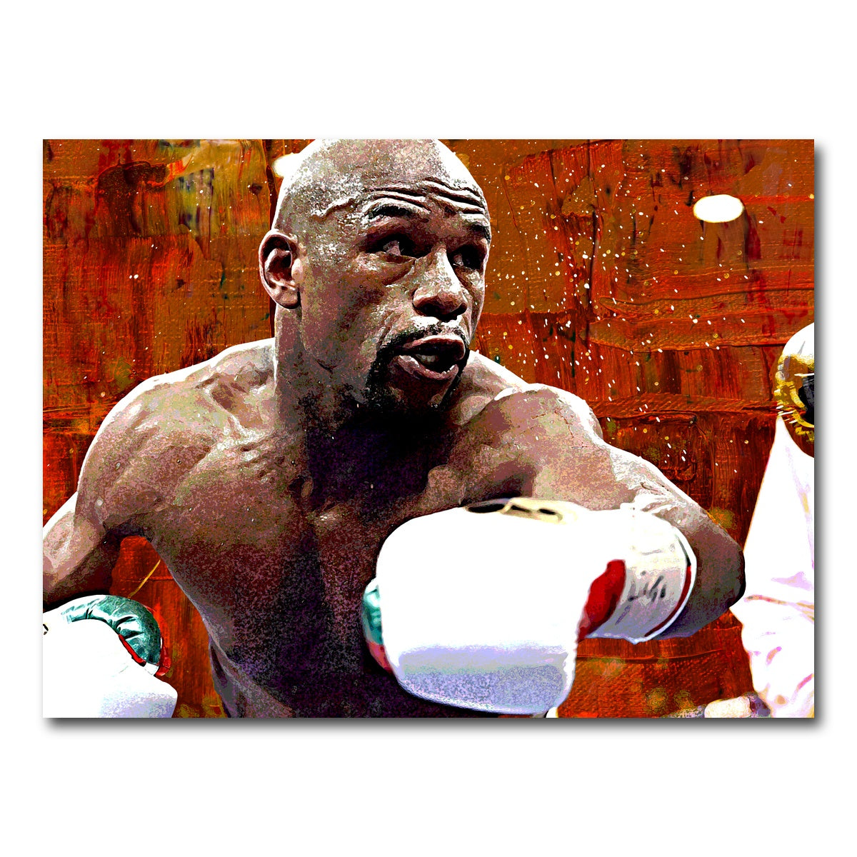AUTO-MOCKUP WHITE | Floyd Mayweather Jr. | 1 Piece | Gallery Wrap Canvas | group=4x3