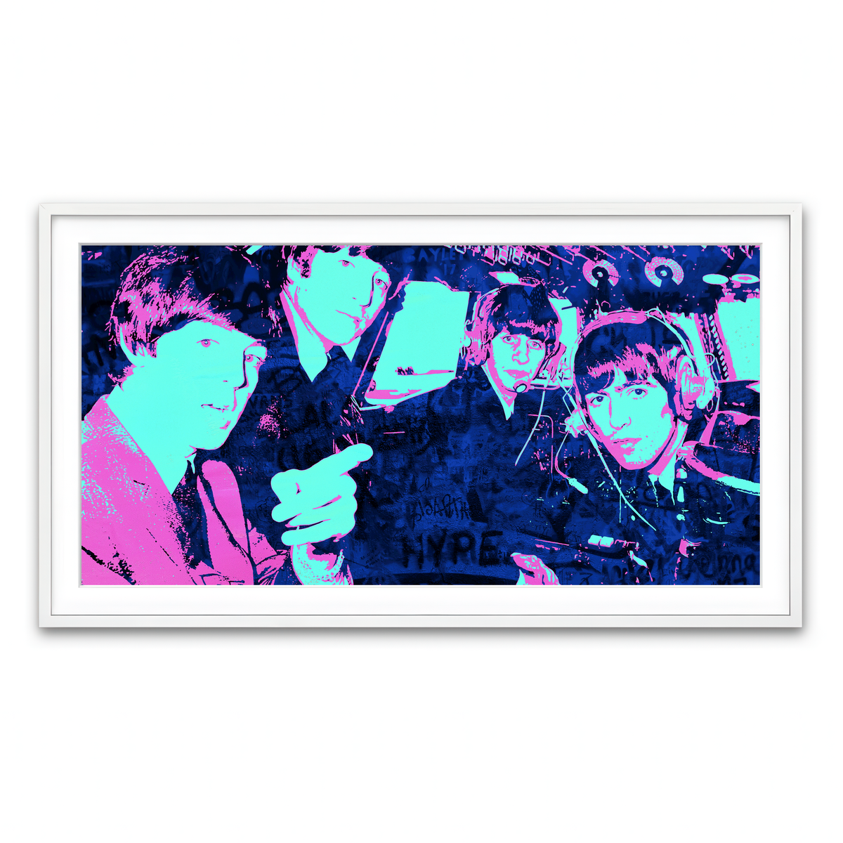 Framed Print 2x1 White