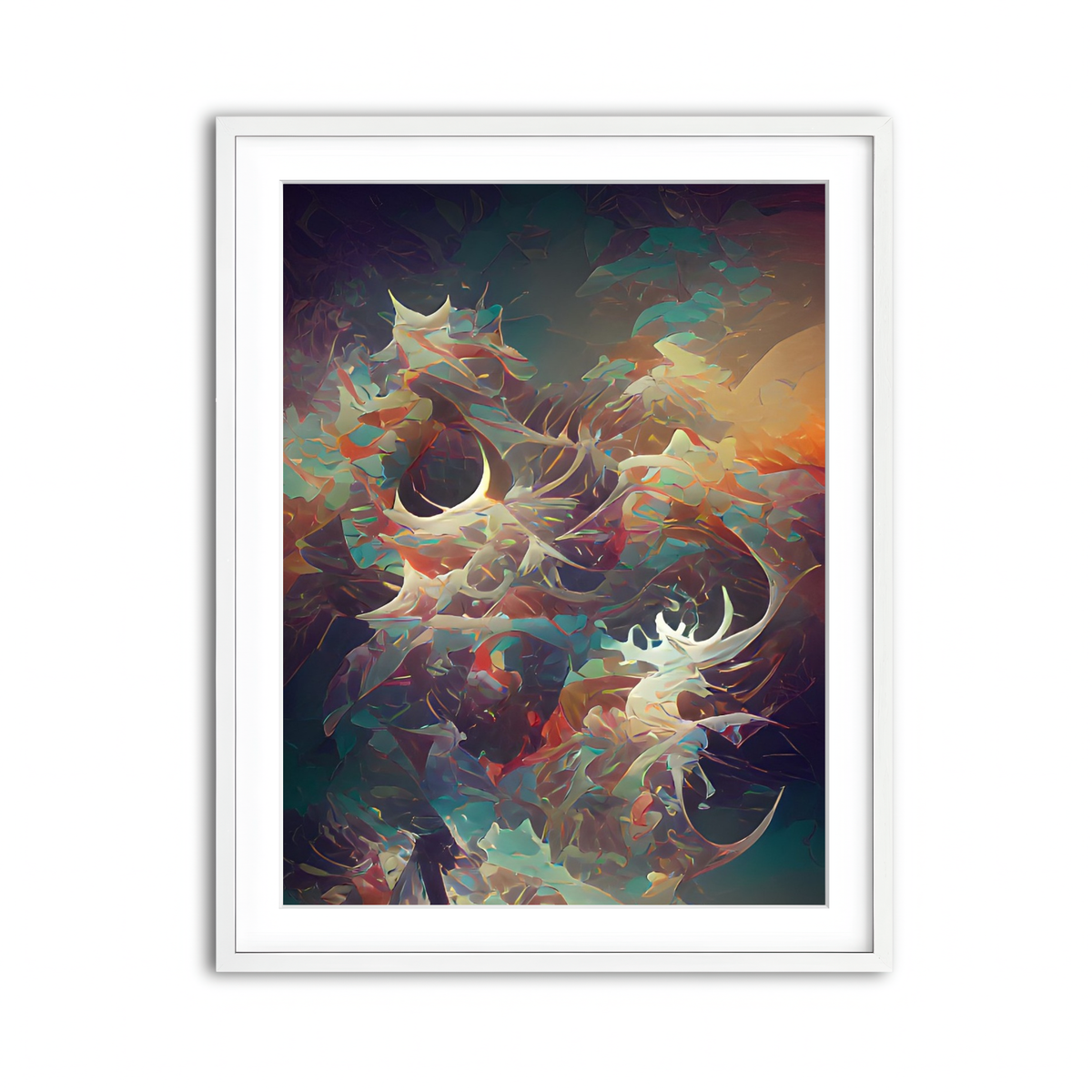 Framed Print 3x4 White