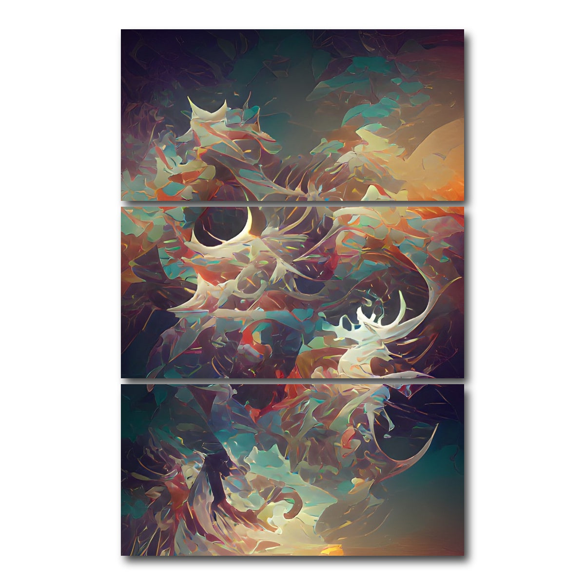 AUTO-MOCKUP WHITE | Fly in the Sky | 3 Piece | Gallery Wrap Canvas | group=12x24_stacked