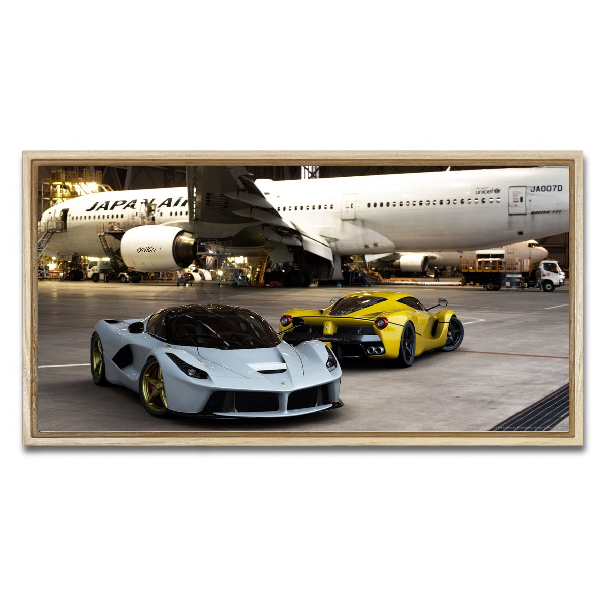 AUTO-MOCKUP WHITE | Fly or Fall | 1 Piece | Natural Framed Canvas | group=2x1