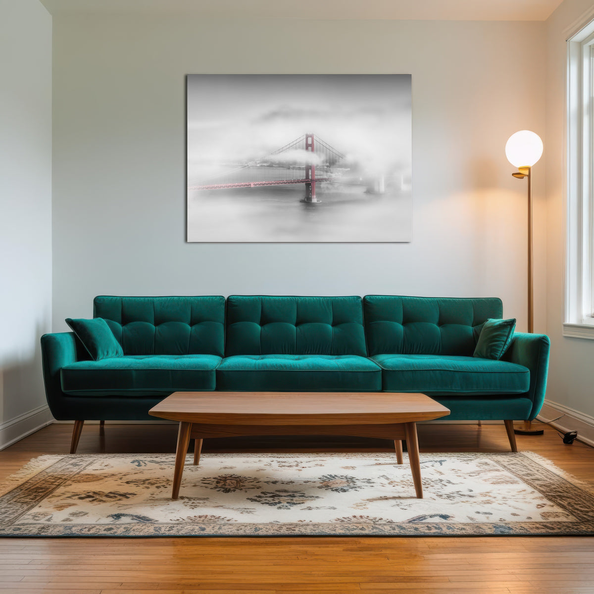 AUTO-MOCKUP ROOM | Foggy Golden Gate Bridge