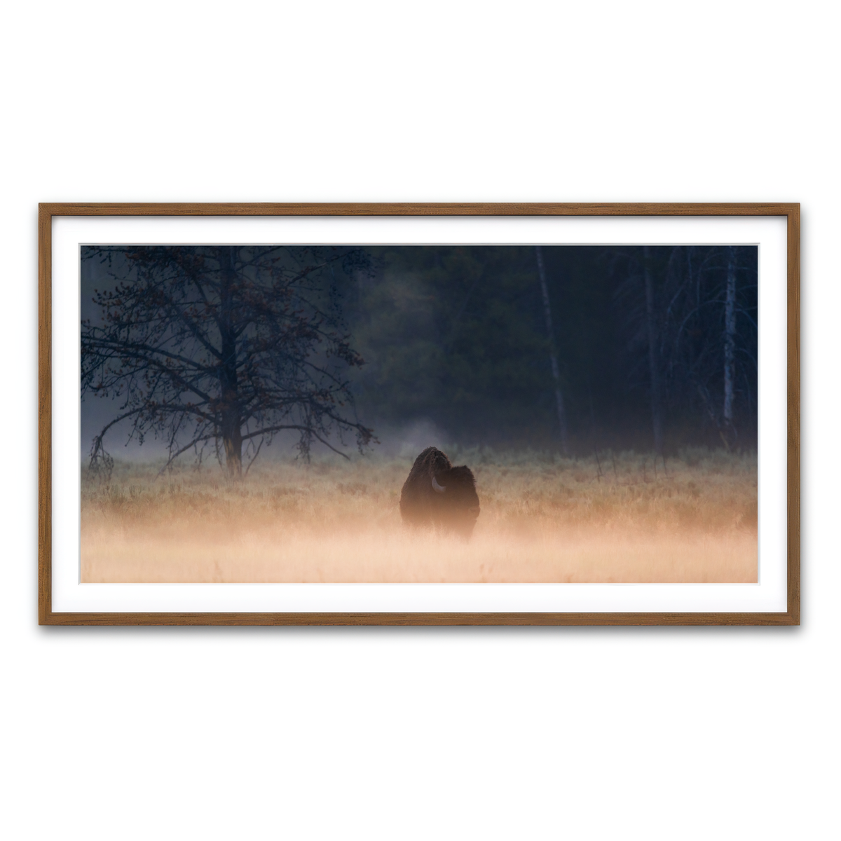 Framed Print 2x1 Walnut