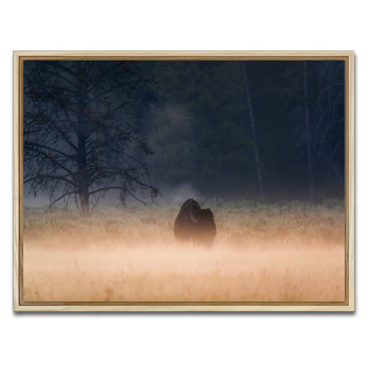 AUTO-MOCKUP WHITE | Foggy Morning | 1 Piece | Natural Framed Canvas | group=4x3