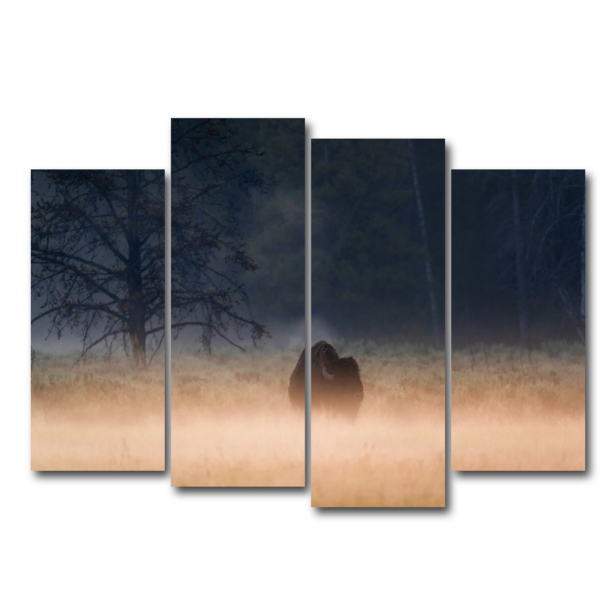 AUTO-MOCKUP WHITE | Foggy Morning | 4 Piece | Gallery Wrap Canvas | group=4_normal