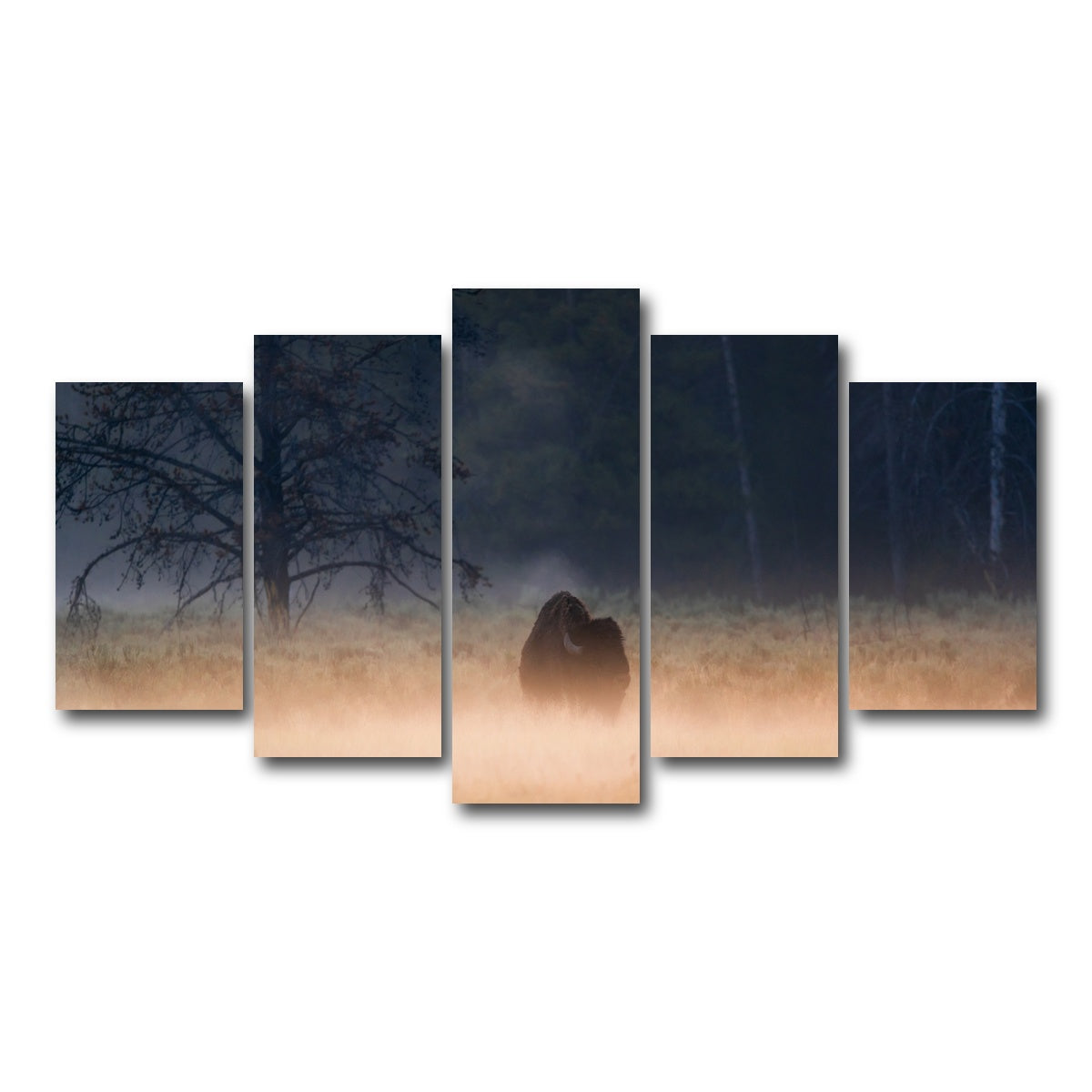 AUTO-MOCKUP WHITE | Foggy Morning | 5 Piece | Gallery Wrap Canvas | group=5_normal