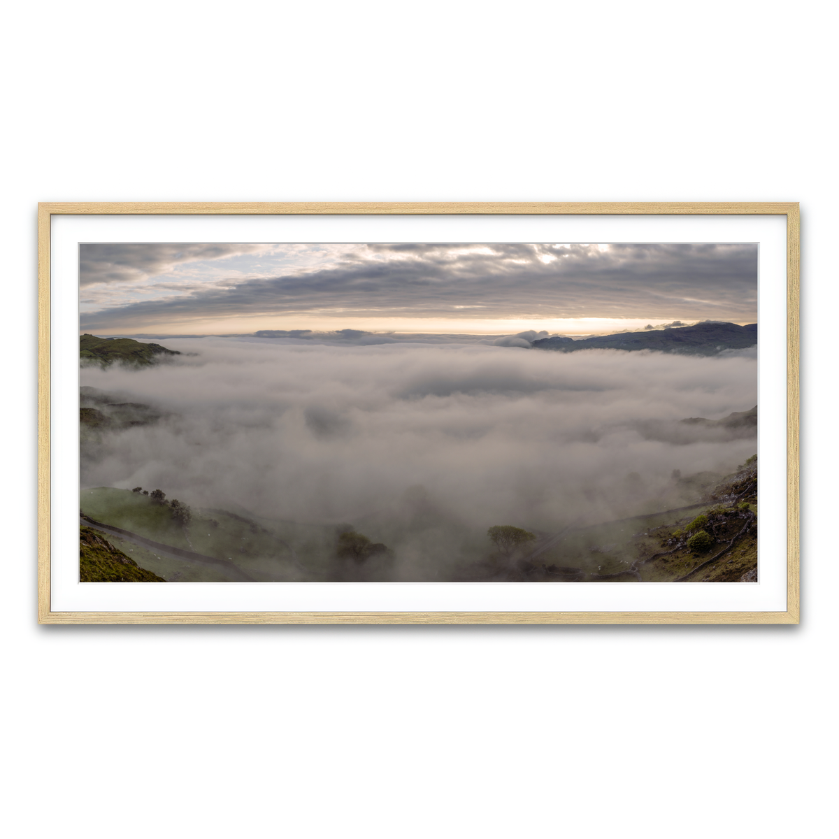 Framed Print 2x1 Natural