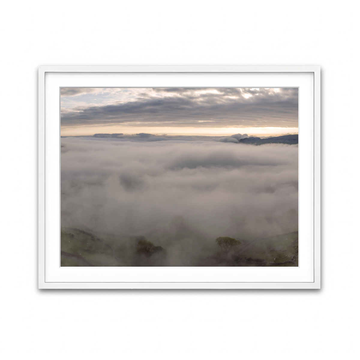 Framed Print 4x3 White