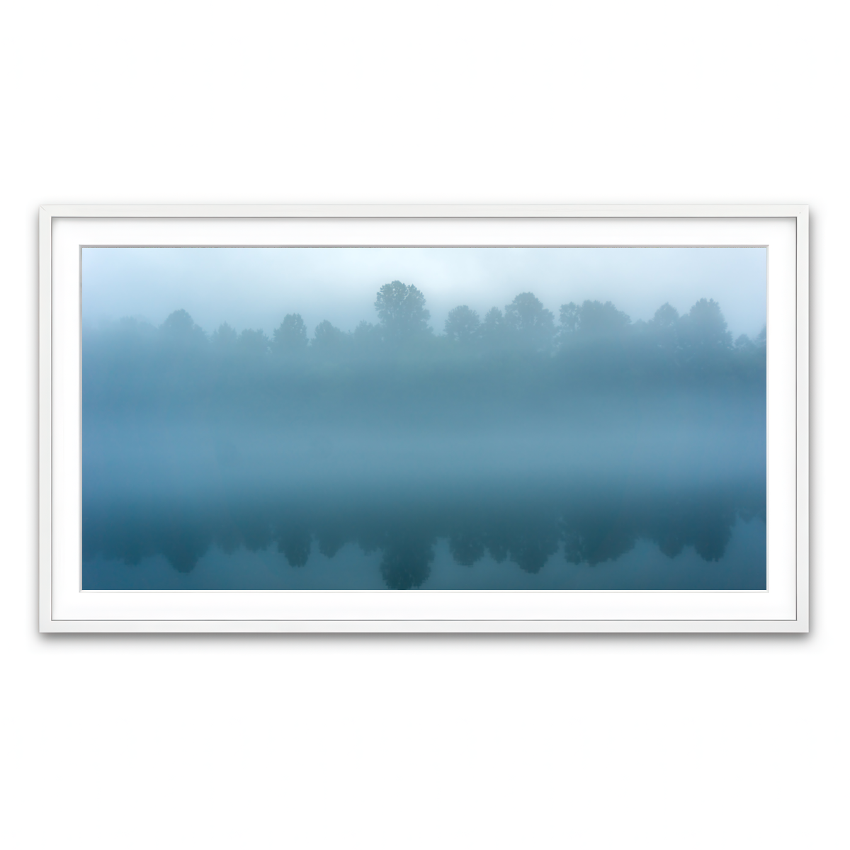 Framed Print 2x1 White
