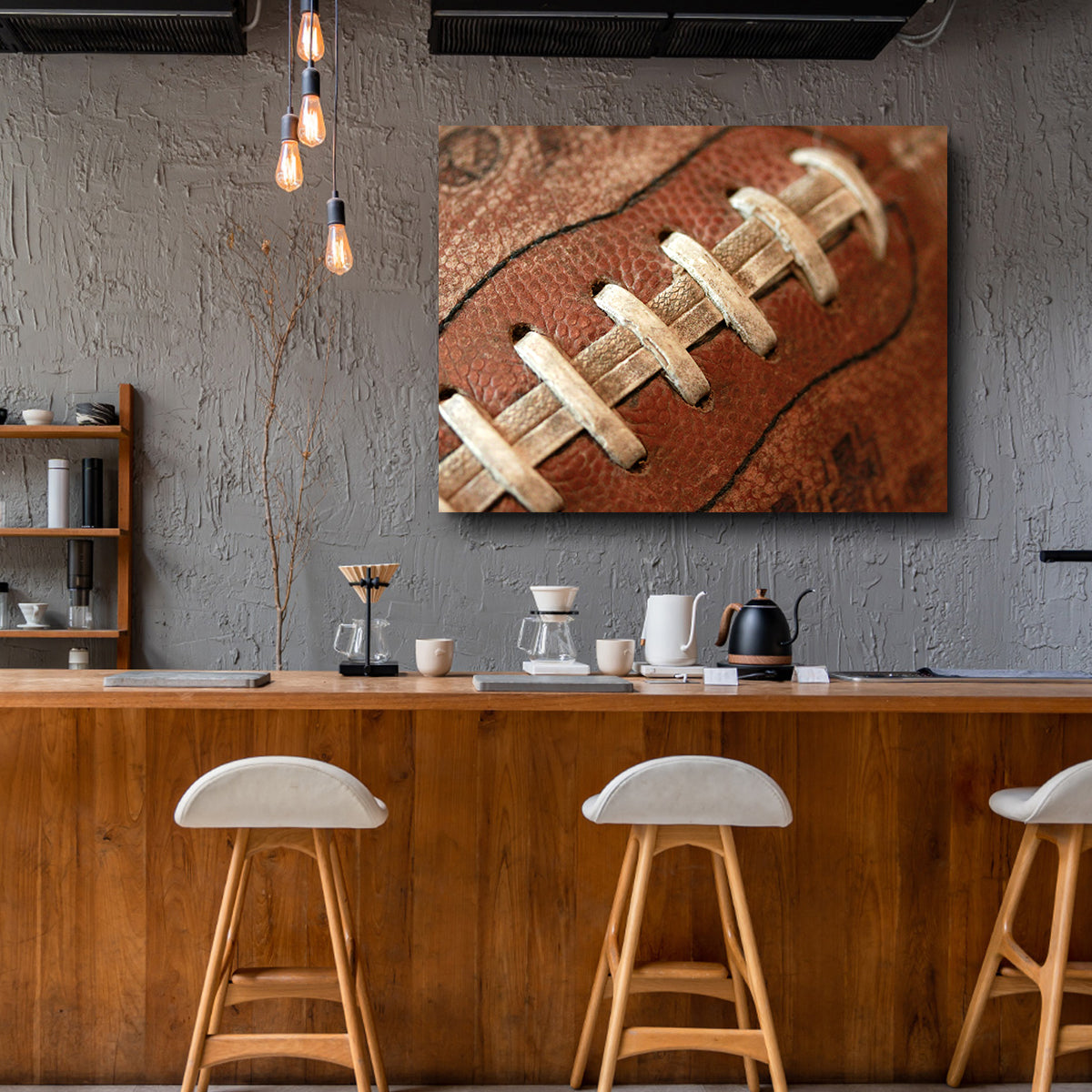 Football Laces Wall Art