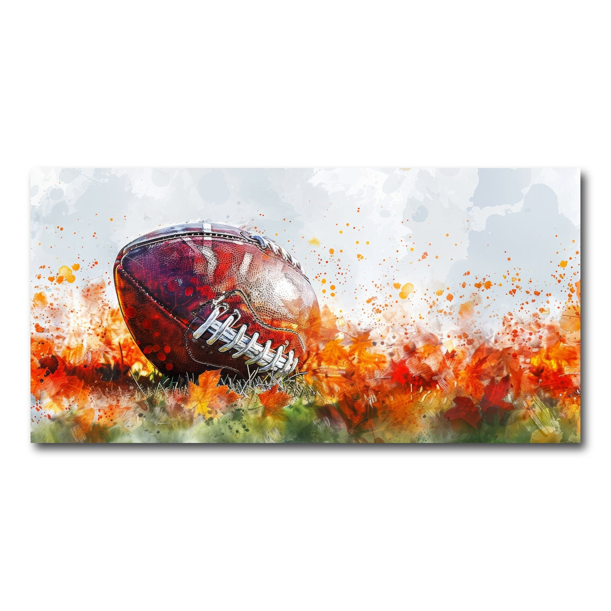 AUTO-MOCKUP WHITE | Football Abstract | 1 Piece | Gallery Wrap Canvas | group=2x1