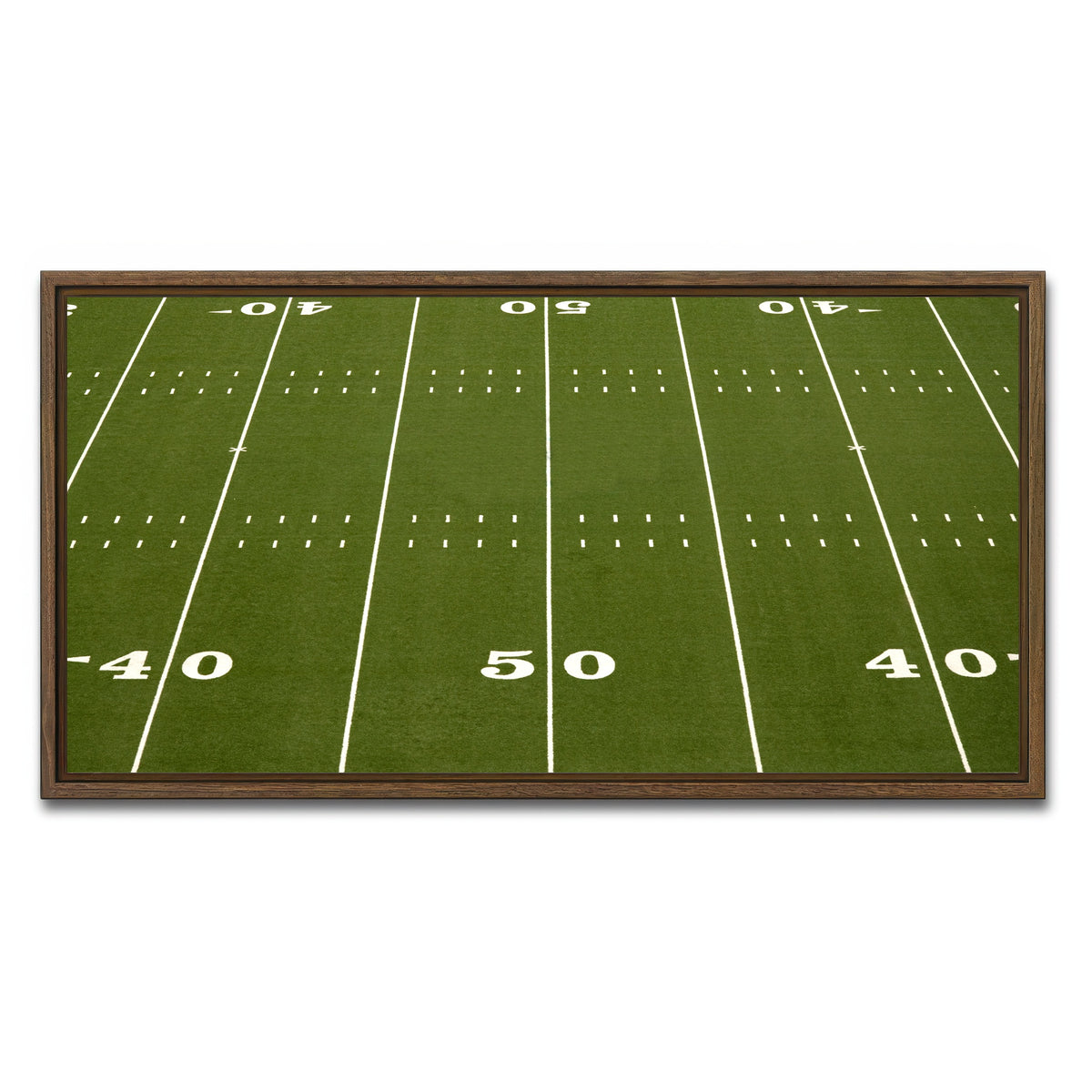 AUTO-MOCKUP WHITE | Football Field | 1 Piece | Walnut Framed Canvas | group=2x1