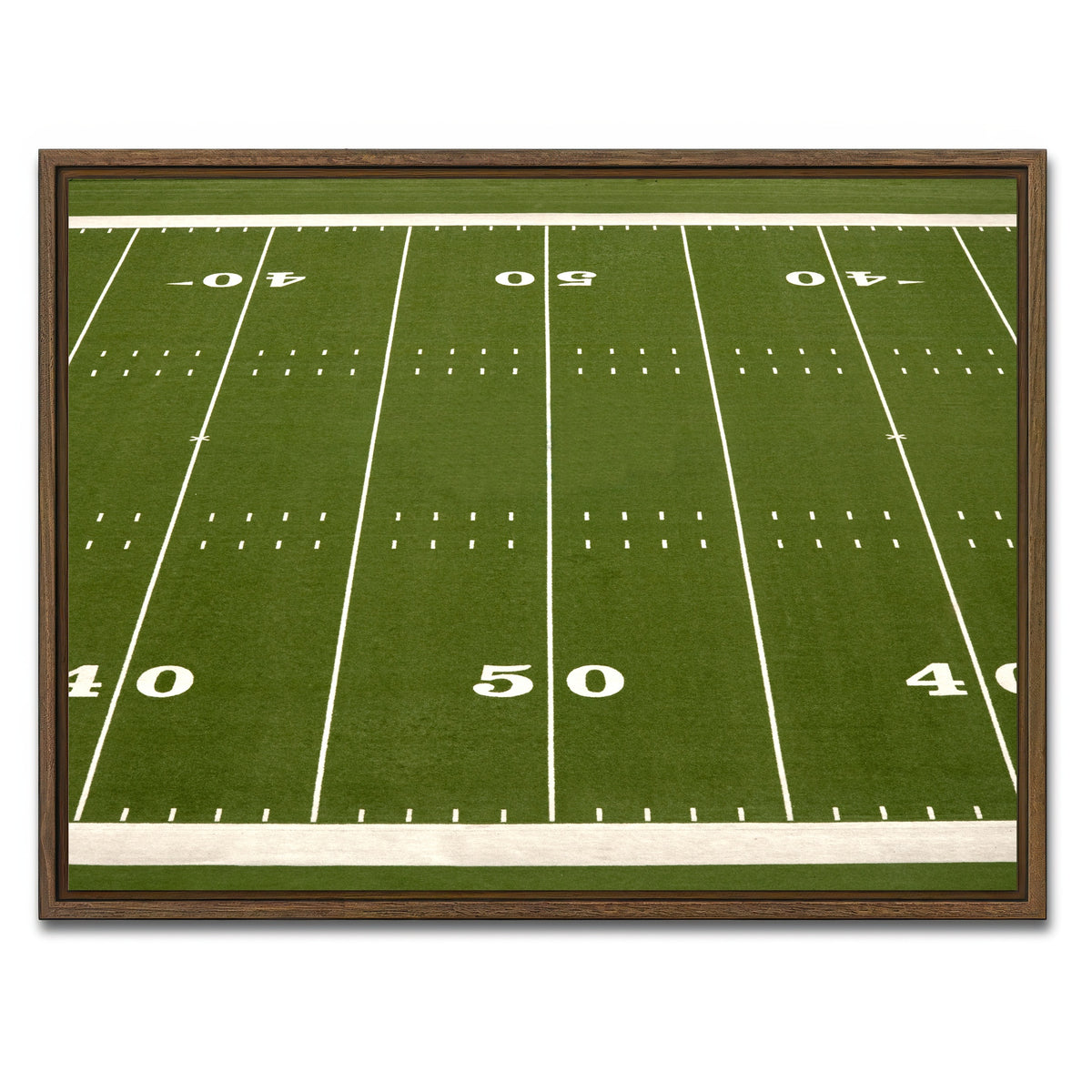 AUTO-MOCKUP WHITE | Football Field | 1 Piece | Walnut Framed Canvas | group=4x3