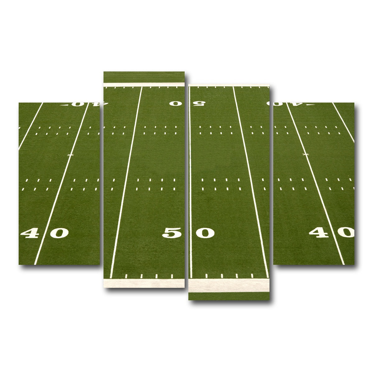 AUTO-MOCKUP WHITE | Football Field | 4 Piece | Gallery Wrap Canvas | group=4_short