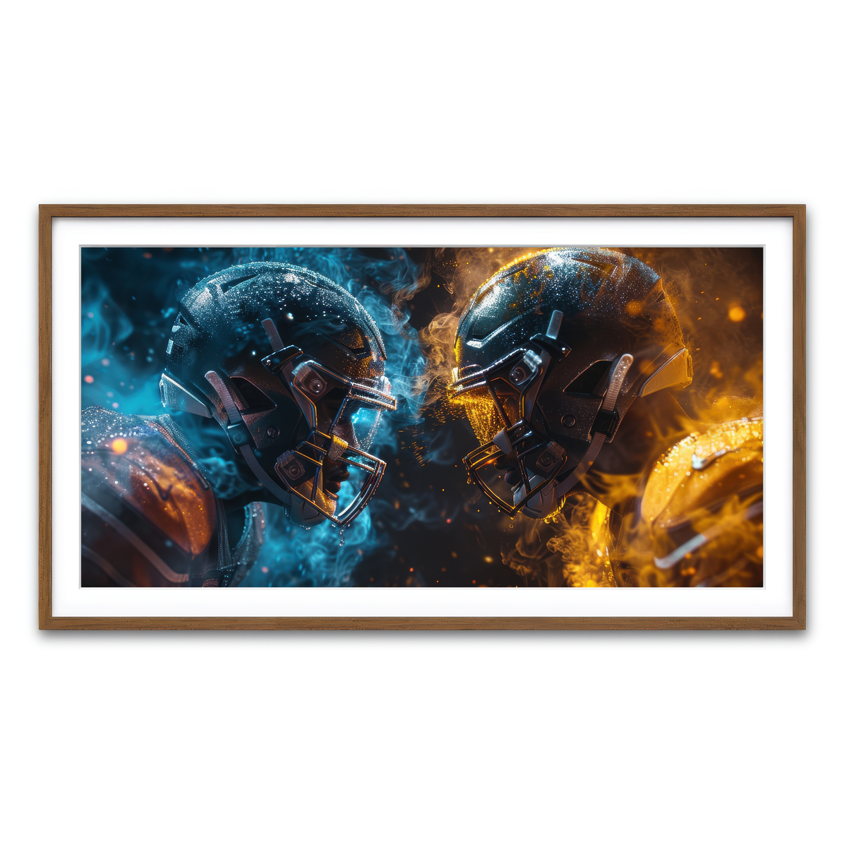 Framed Print 2x1 Walnut