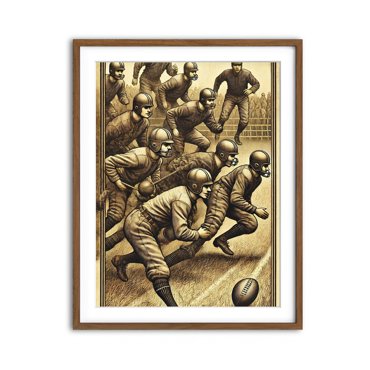 Framed Print 3x4 Walnut