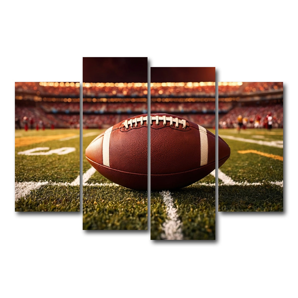 AUTO-MOCKUP WHITE | Football | 4 Piece | Gallery Wrap Canvas | group=4_short