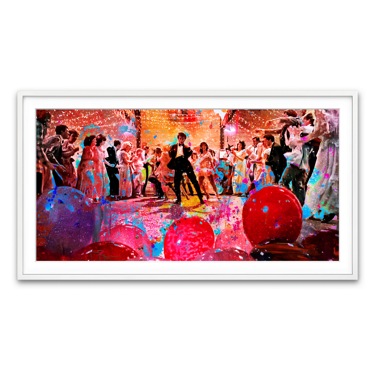Framed Print 2x1 White