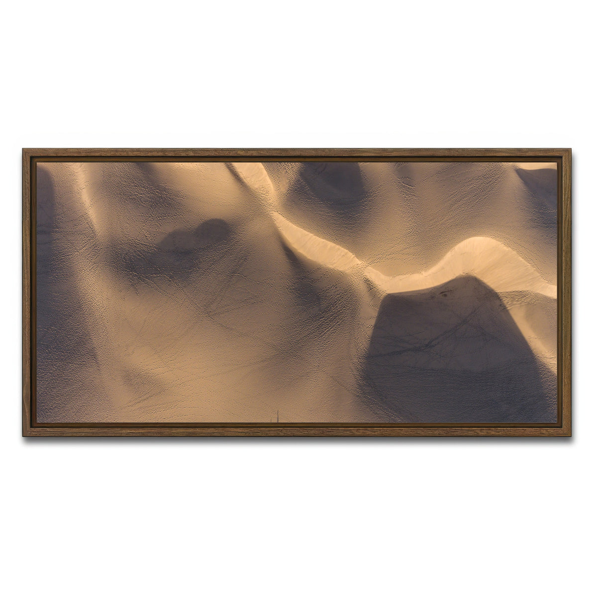 AUTO-MOCKUP WHITE | Footprints | 1 Piece | Walnut Framed Canvas | group=2x1