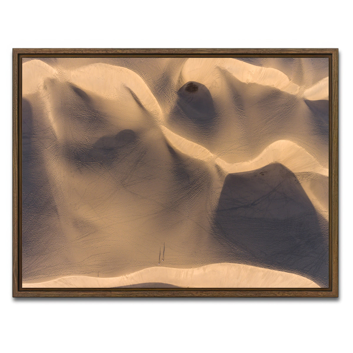 AUTO-MOCKUP WHITE | Footprints | 1 Piece | Walnut Framed Canvas | group=4x3