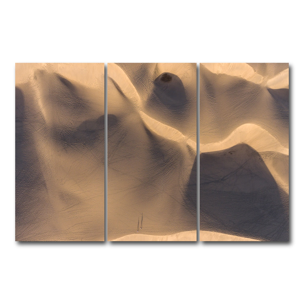 AUTO-MOCKUP WHITE | Footprints | 3 Piece | Gallery Wrap Canvas | group=12x24