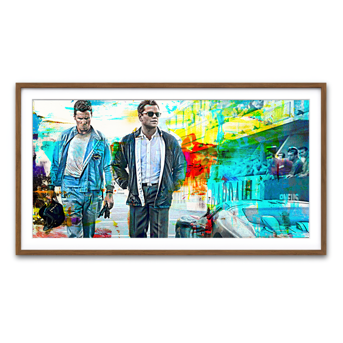 Framed Print 2x1 Walnut