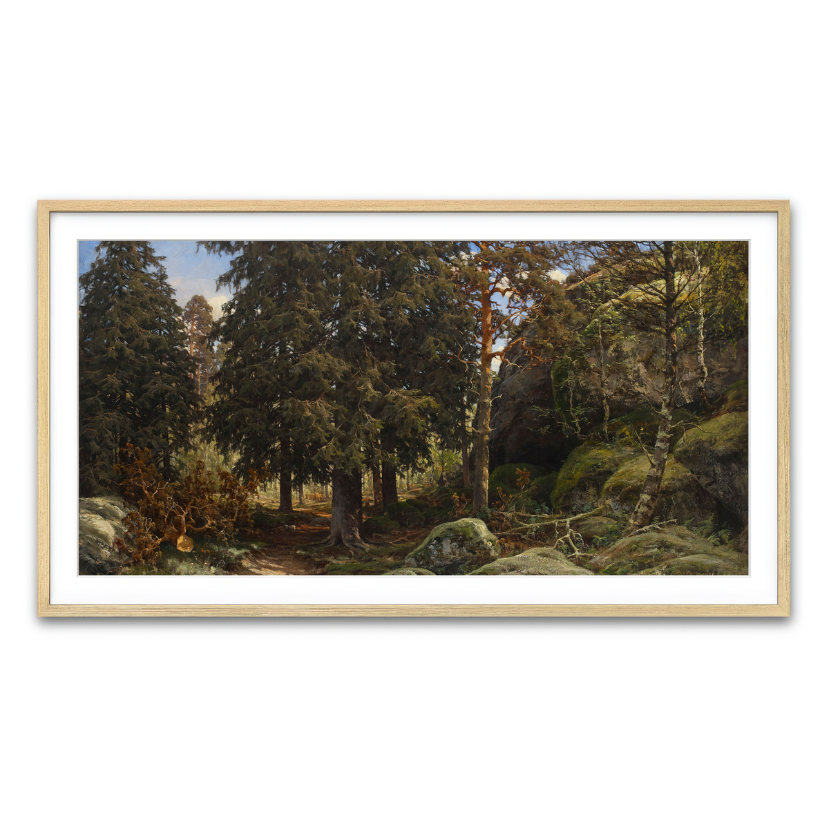 Framed Print 2x1 Natural
