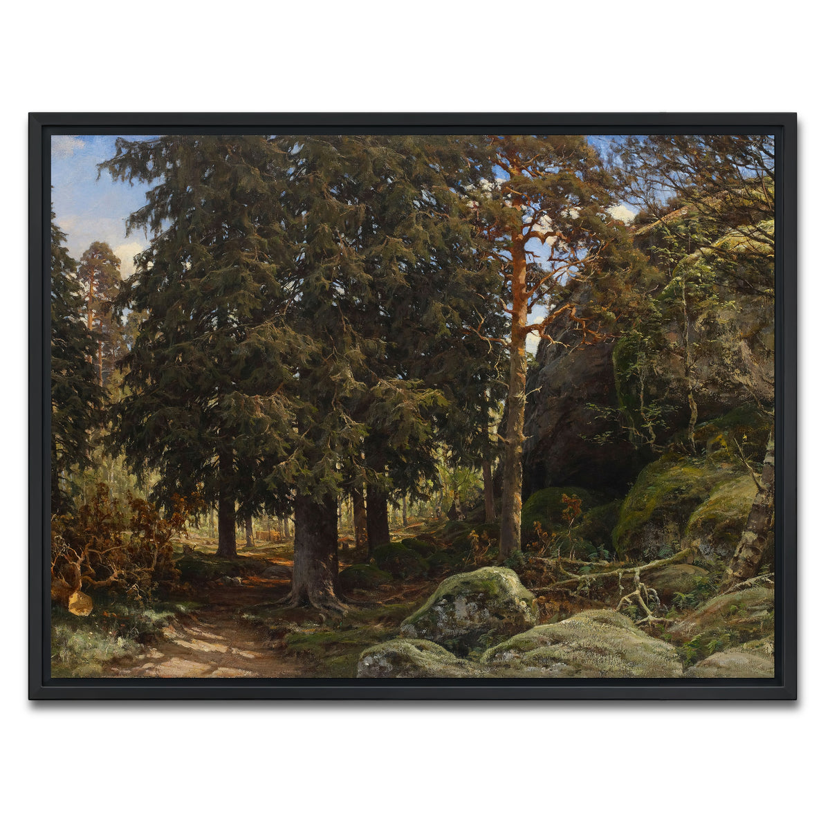 AUTO-MOCKUP WHITE | Forest Interior | 1 Piece | Black Framed Canvas | group=4x3