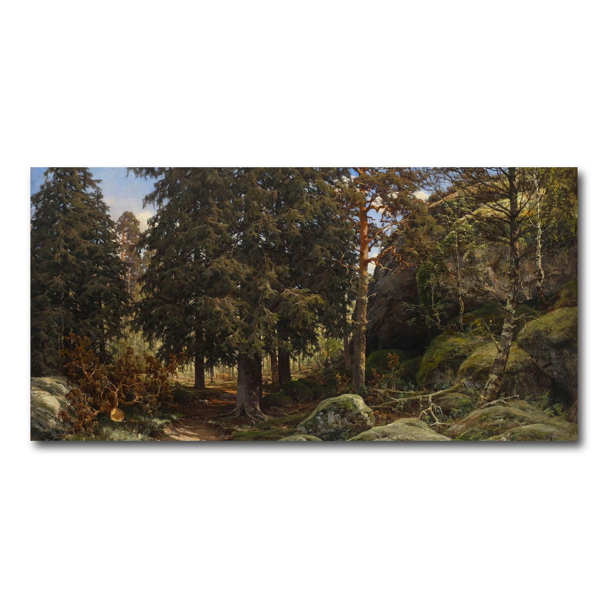 AUTO-MOCKUP WHITE | Forest Interior | 1 Piece | Gallery Wrap Canvas | group=2x1