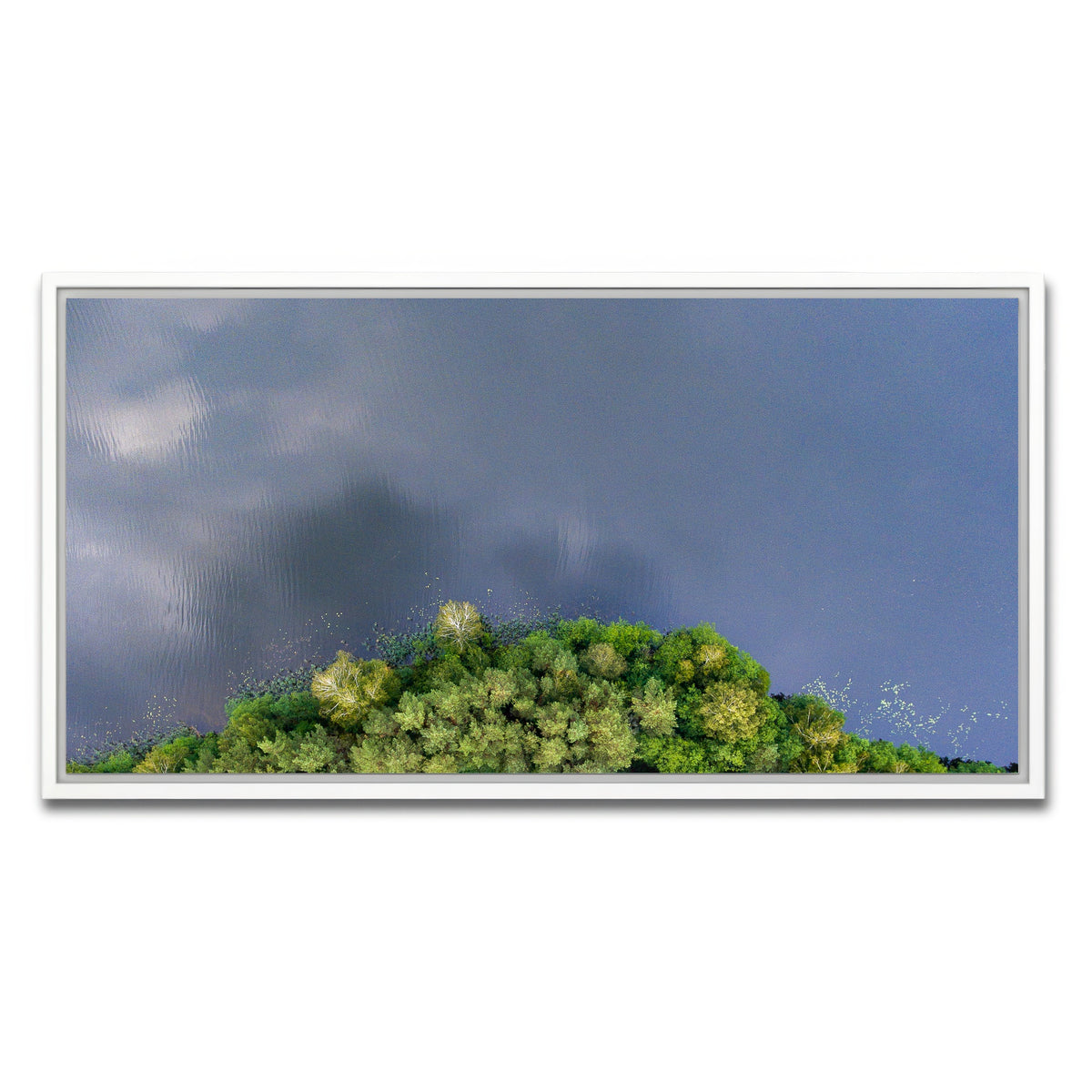 AUTO-MOCKUP WHITE | Forest Meets Water | 1 Piece | White Framed Canvas | group=2x1