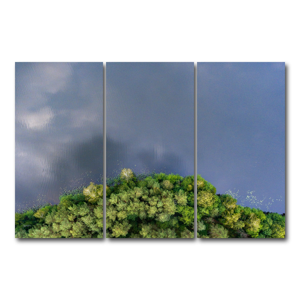 AUTO-MOCKUP WHITE | Forest Meets Water | 3 Piece | Gallery Wrap Canvas | group=12x24