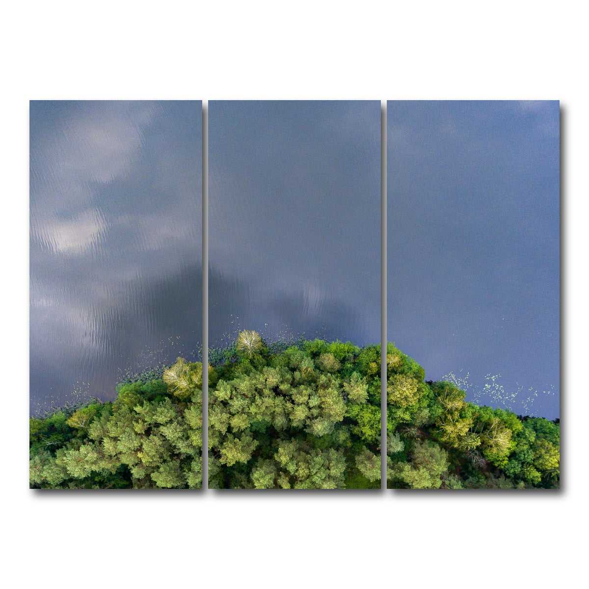 AUTO-MOCKUP WHITE | Forest Meets Water | 3 Piece | Gallery Wrap Canvas | group=8x18