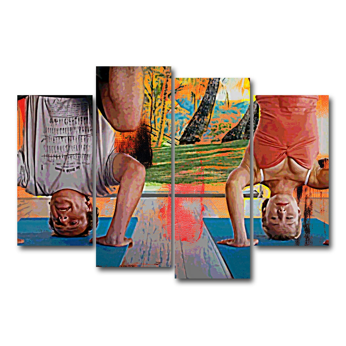 AUTO-MOCKUP WHITE | Forgetting Sarah Marshall | 4 Piece | Gallery Wrap Canvas | group=4_short